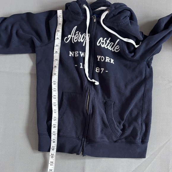 Aeropostale Dark Blue Zip-Up Hoodie wms sz S - Picture 4 of 5